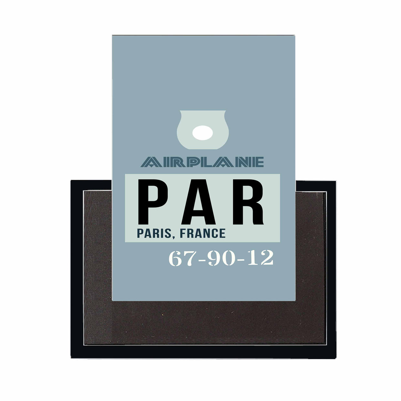 PAR - Paris France Luggage Tag Designed Magnets