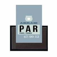 Thumbnail for PAR - Paris France Luggage Tag Designed Magnets
