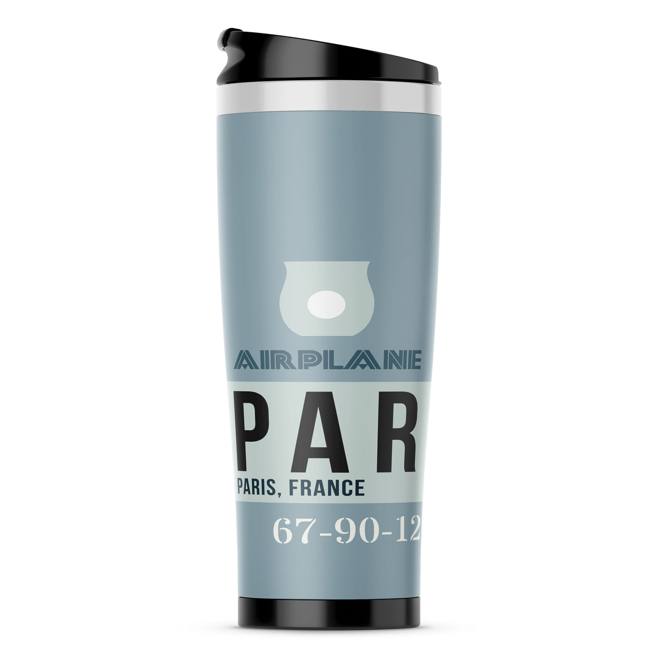 PAR - Paris France Luggage Tag Designed Travel Mugs