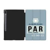 Thumbnail for PAR - Paris France Luggage Tag Designed Samsung Tablet Cases