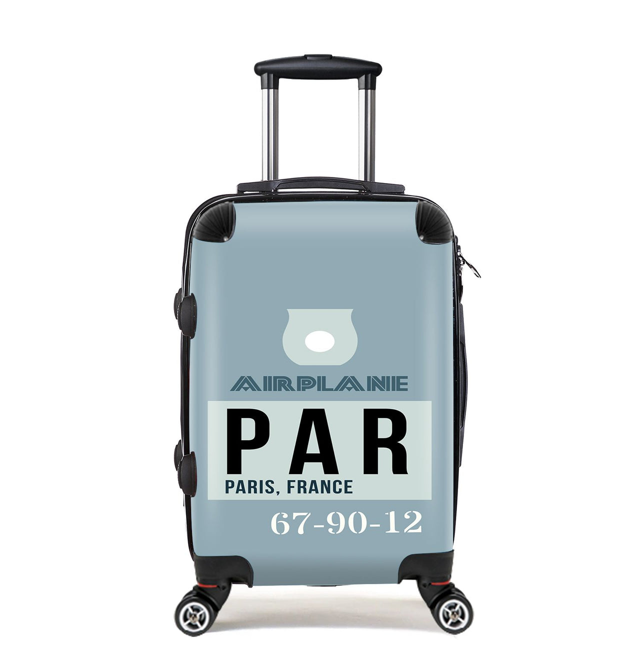 PAR - Paris France Luggage Tag Designed Cabin Size Luggages