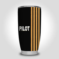 Thumbnail for PILOT & Epaulettes 4 Lines Designed Tumbler Travel Mugs