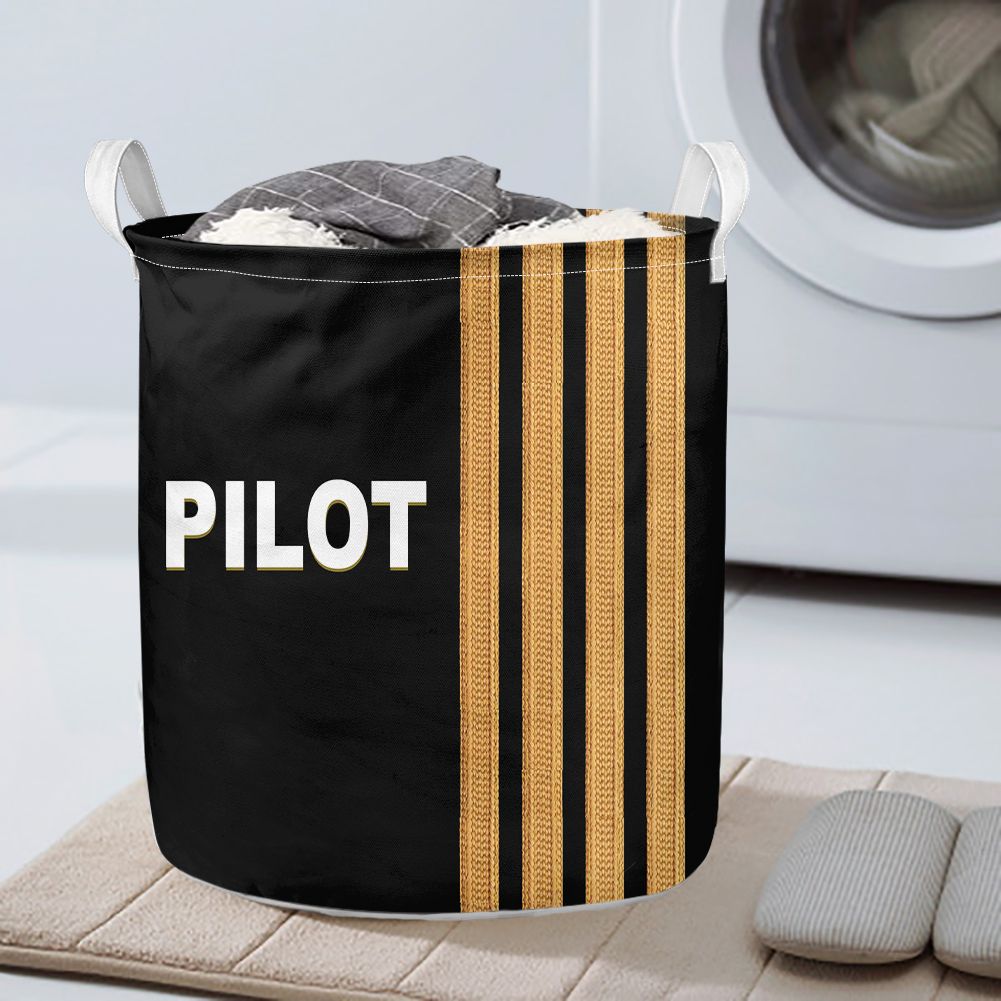 PILOT & Epaulettes 4 Lines Designed Laundry Baskets
