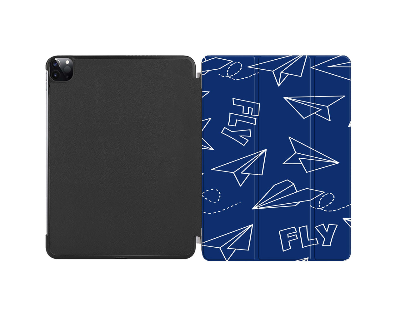 Paper Airplane & Fly-Blue Designed iPad Cases