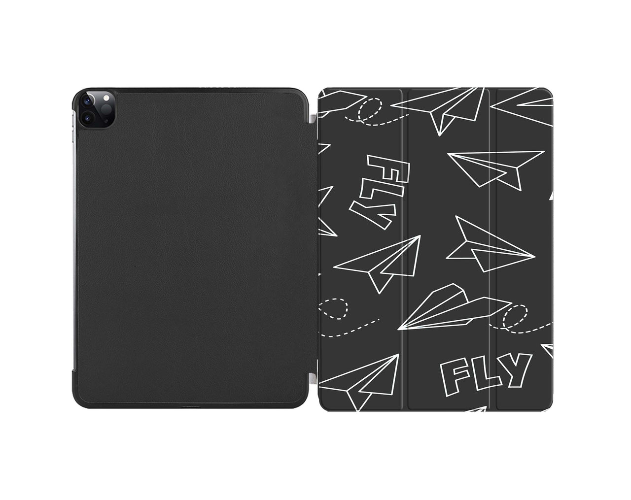Paper Airplane & Fly-Gray Designed iPad Cases