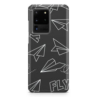 Thumbnail for Paper Airplane & Fly-Gray Samsung A Cases