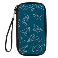 Thumbnail for Paper Airplane & Fly-Green Designed Travel Cases & Wallets