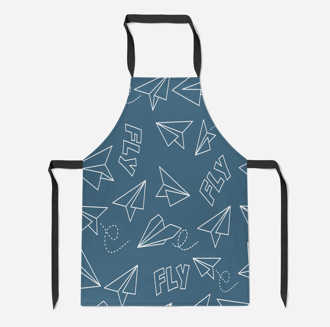 Paper Airplane & Fly Green Designed Kitchen Aprons