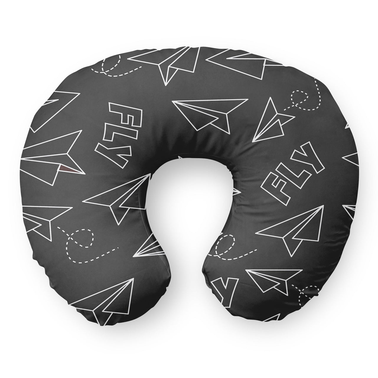 Paper Airplane & Fly (Gray) Travel & Boppy Pillows