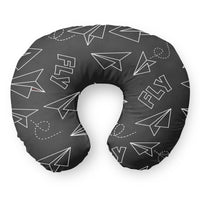 Thumbnail for Paper Airplane & Fly (Gray) Travel & Boppy Pillows
