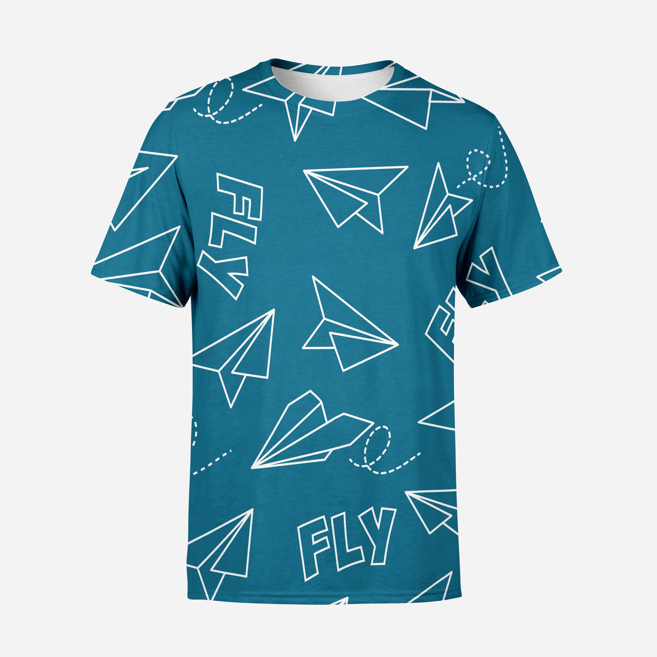 Paper Airplane & Fly Printed 3D T-Shirts