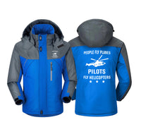Thumbnail for People Fly Planes Pilots Fly Helicopters Designed Thick Winter Jackets