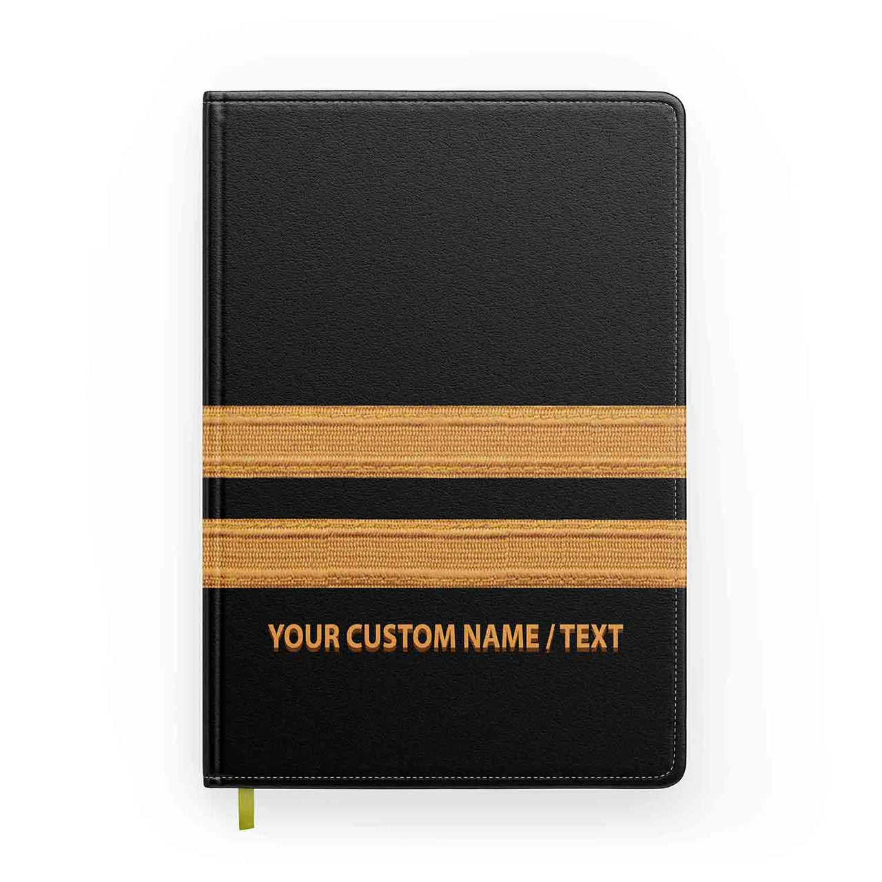 Customizable Name & Pilot Epaulette (4,3,2 Lines) Designed Notebooks