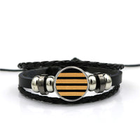 Thumbnail for Pilot Epaullette (4,3,2 Lines) Designed Leather Bracelets
