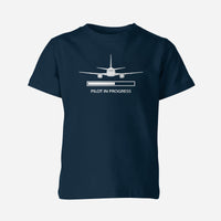 Thumbnail for Pilot In Progress Designed Children T-Shirts