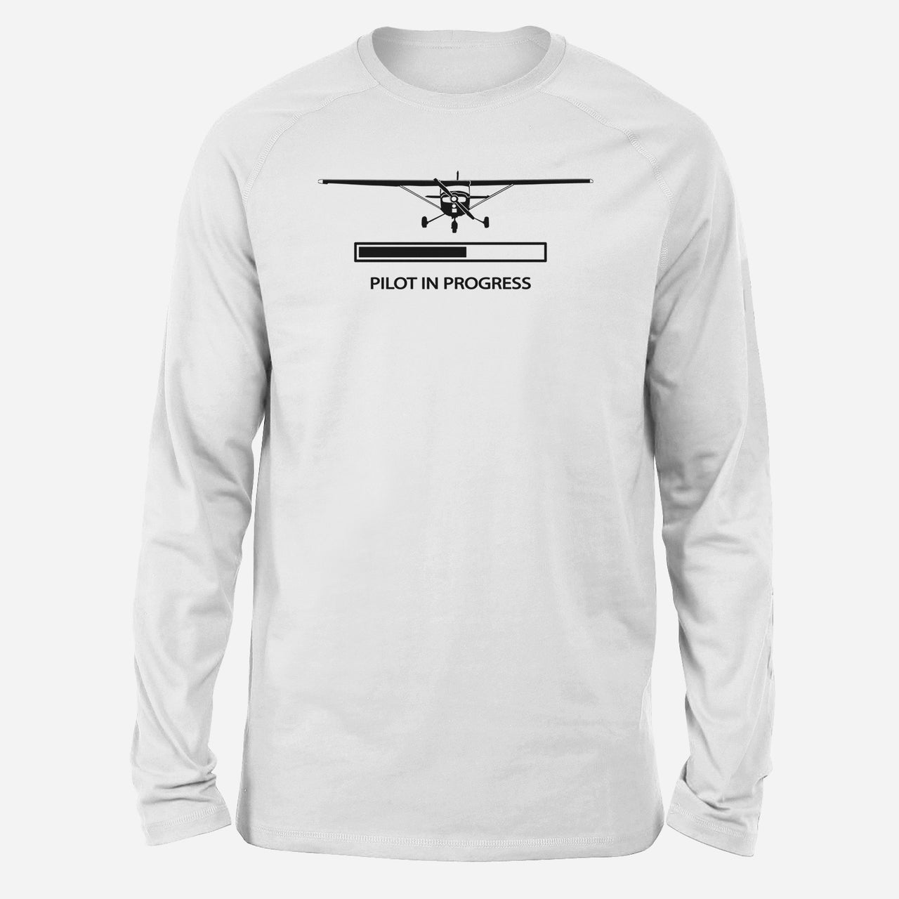 Pilot In Progress (Cessna) Designed Long-Sleeve T-Shirts