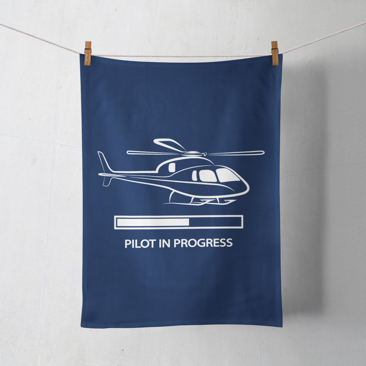 Pilot In Progress (Helicopter) Designed Towels