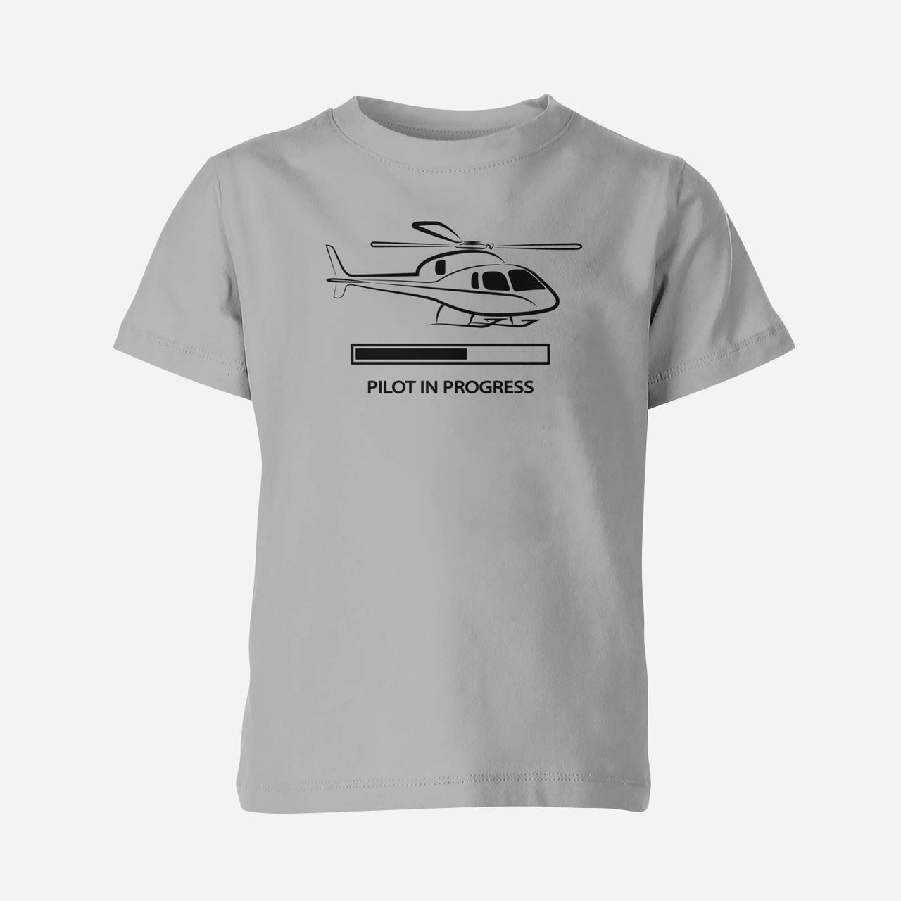 Pilot In Progress (Helicopter) Designed Children T-Shirts