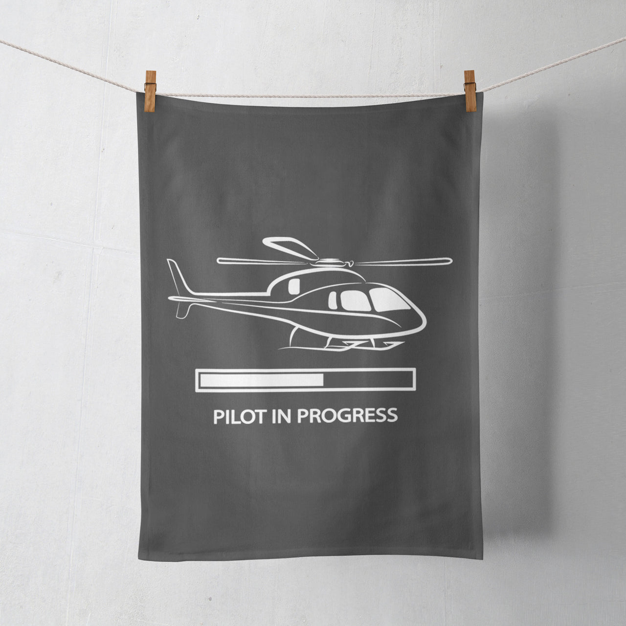 Pilot In Progress (Helicopter) Designed Towels