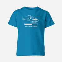 Thumbnail for Pilot In Progress (Helicopter) Designed Children T-Shirts