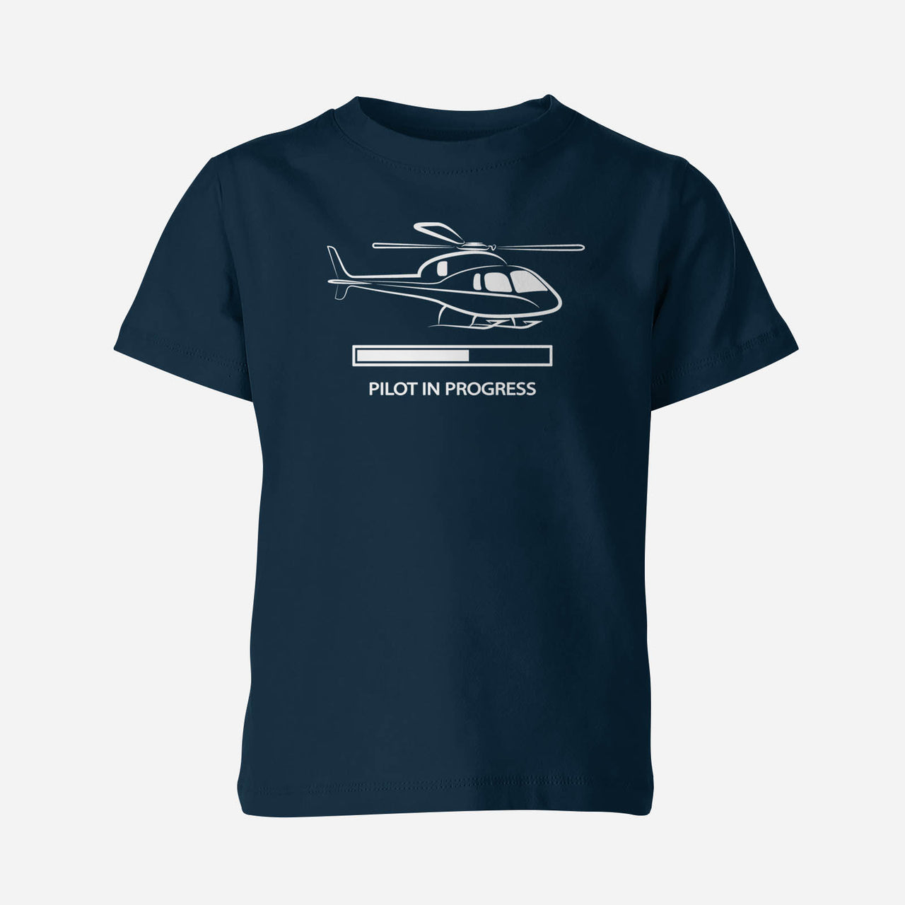 Pilot In Progress (Helicopter) Designed Children T-Shirts