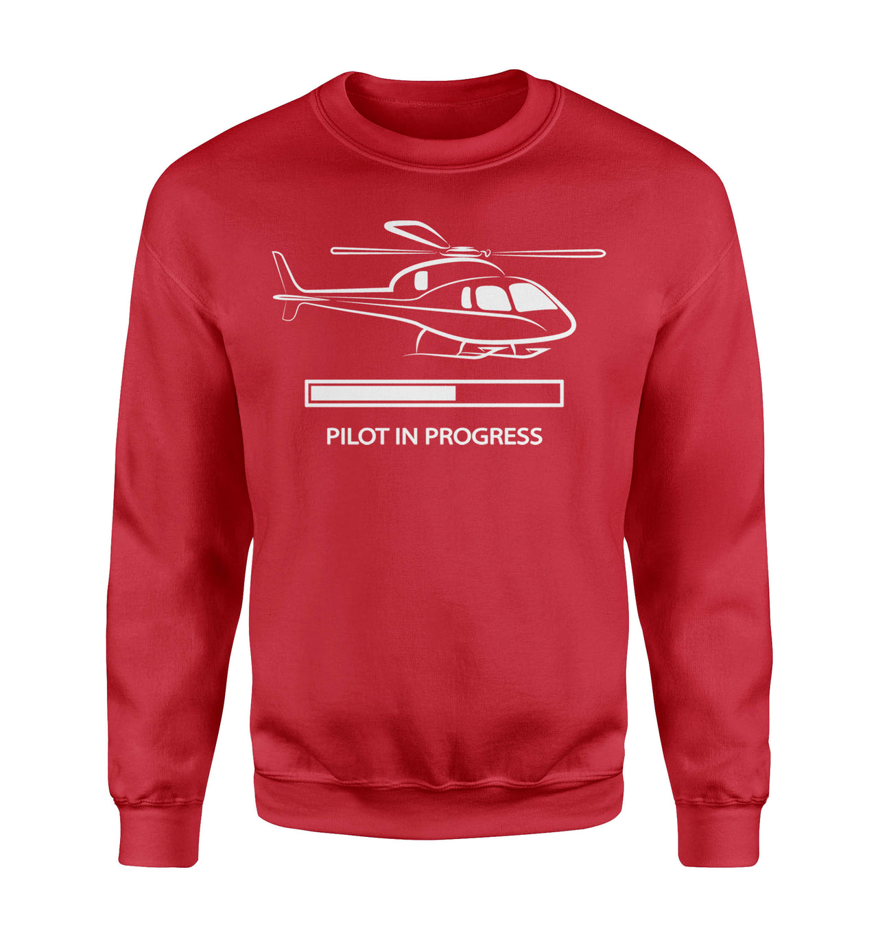 Pilot In Progress (Helicopter) Designed Sweatshirts