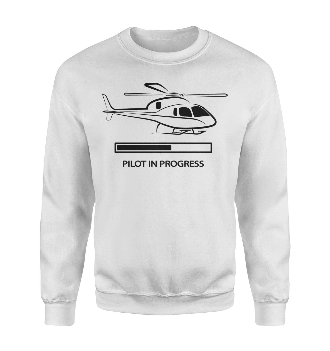 Pilot In Progress (Helicopter) Designed Sweatshirts