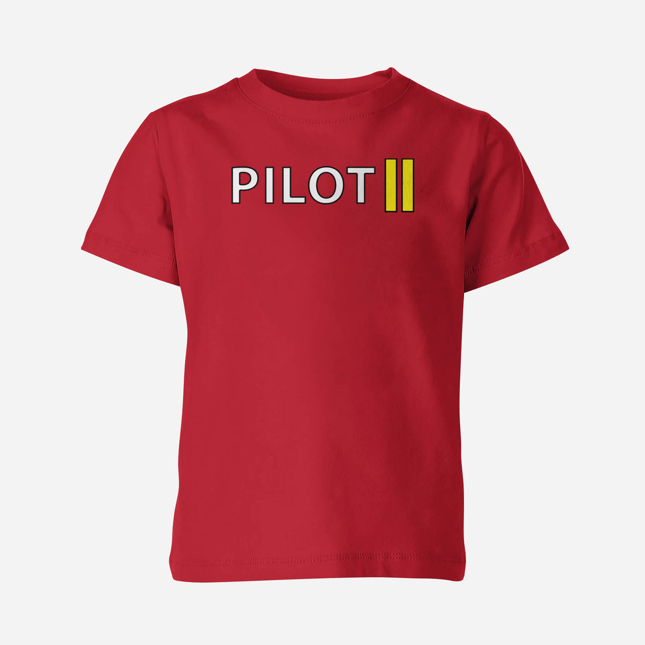 Pilot & Stripes (2 Lines) Designed Children T-Shirts