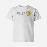 Thumbnail for Pilot & Stripes (3 Lines) Designed Children T-Shirts
