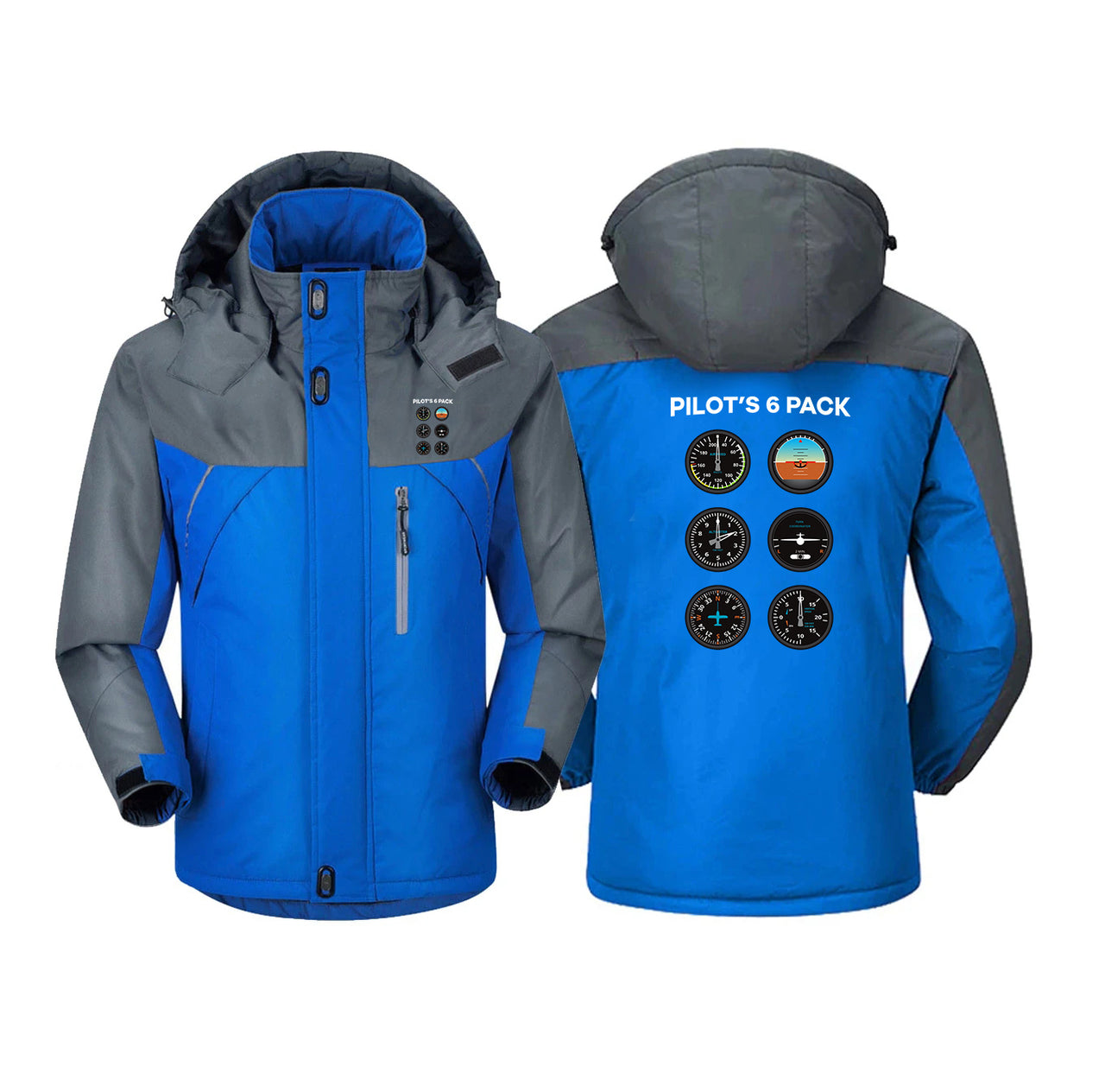 Pilot's 6 Pack Designed Thick Winter Jackets