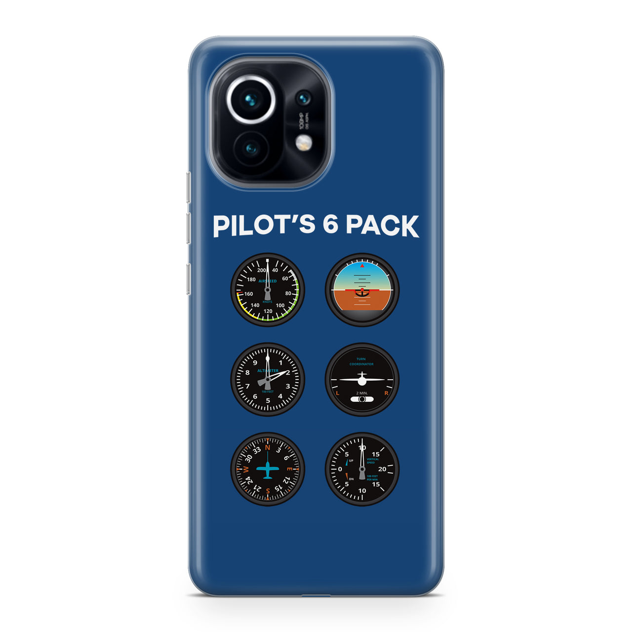 Pilot's 6 Pack Designed Xiaomi Cases