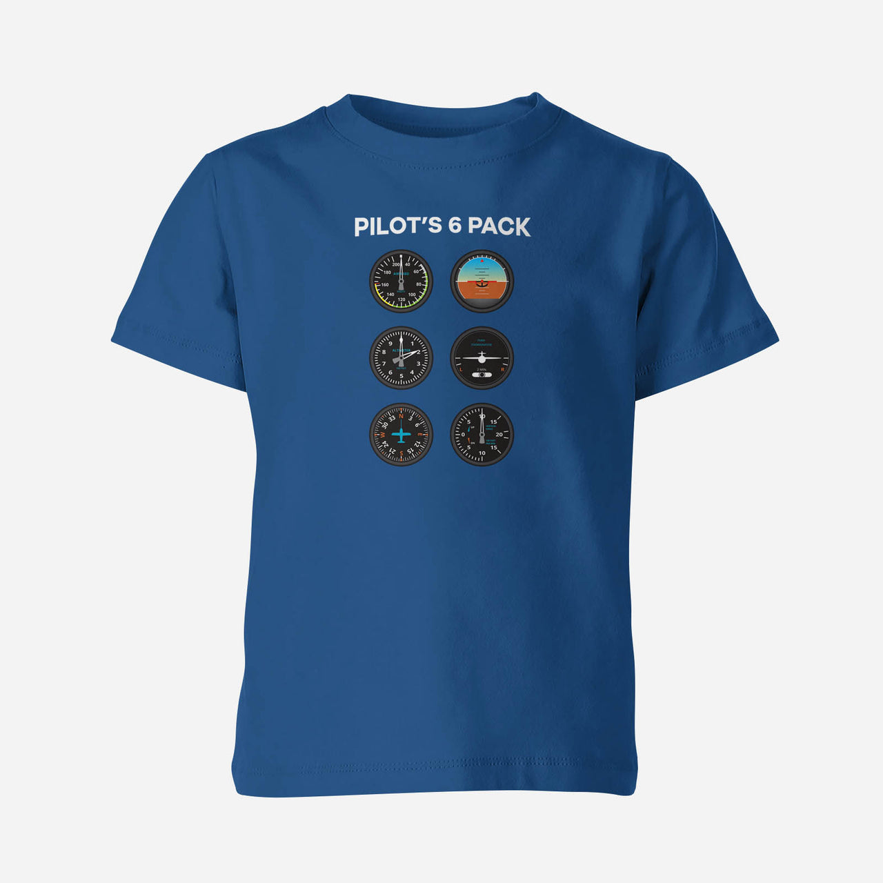 Pilot's 6 Pack Designed Children T-Shirts