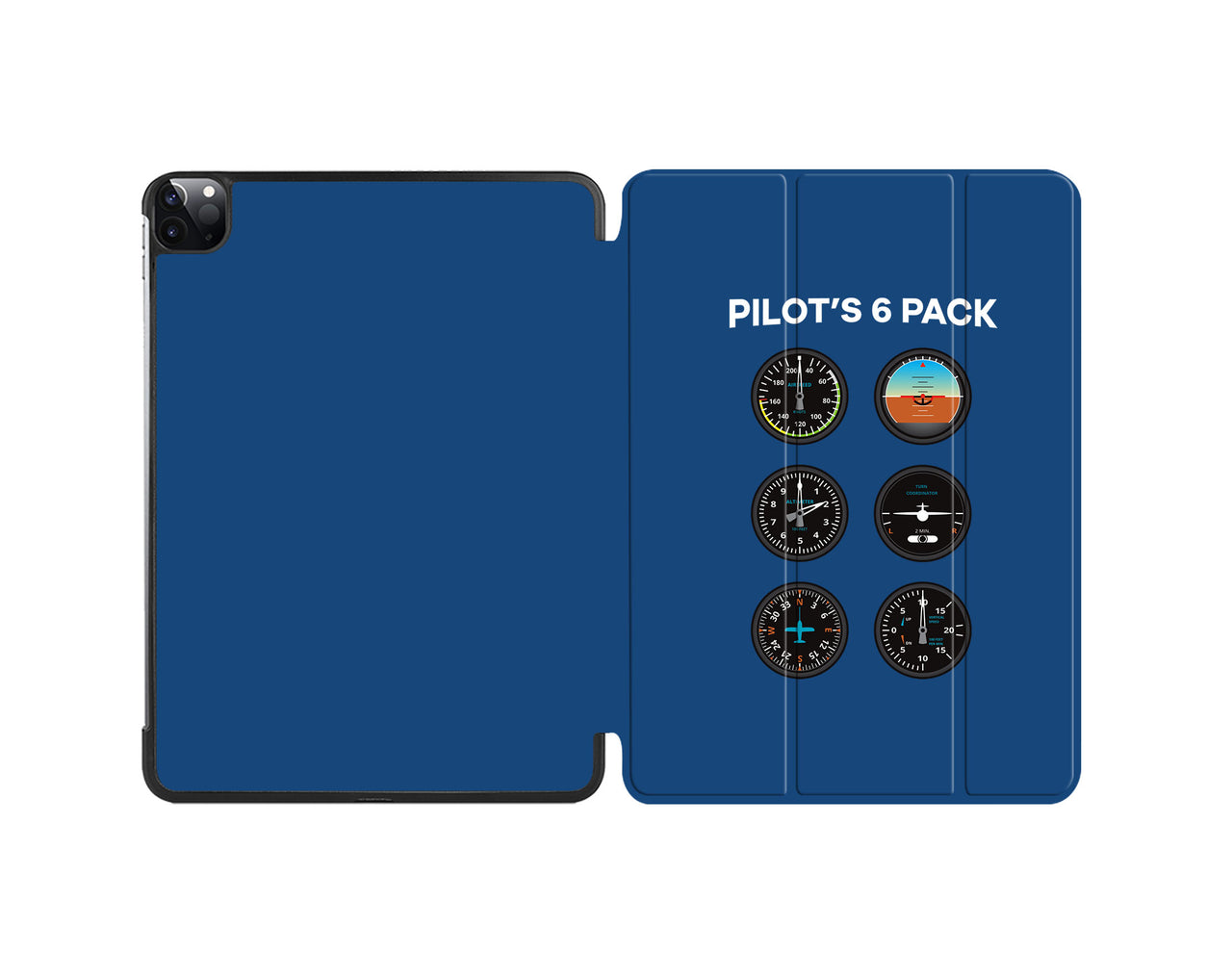 Pilot's 6 Pack Designed iPad Cases