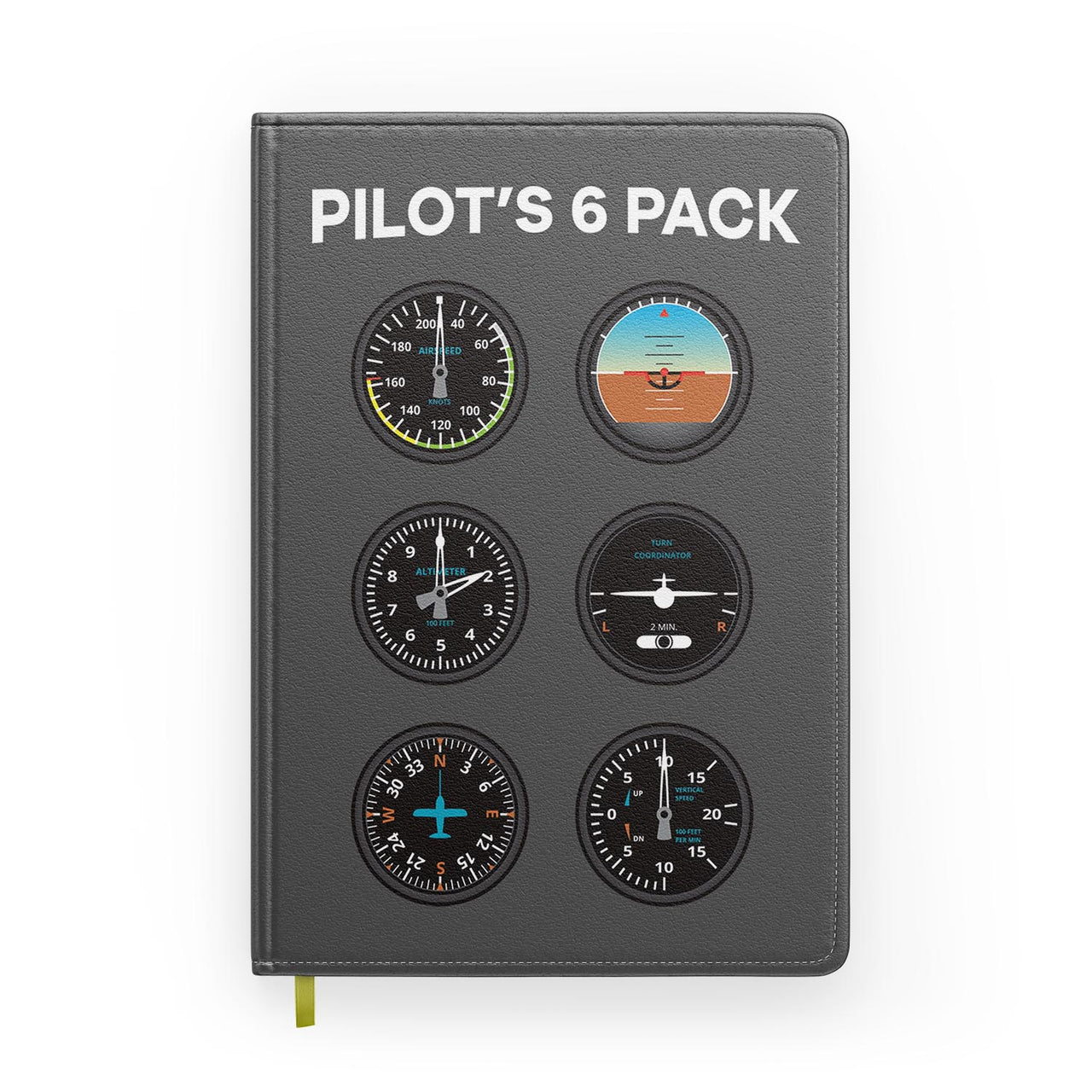 Pilot's 6 Pack Designed Notebooks