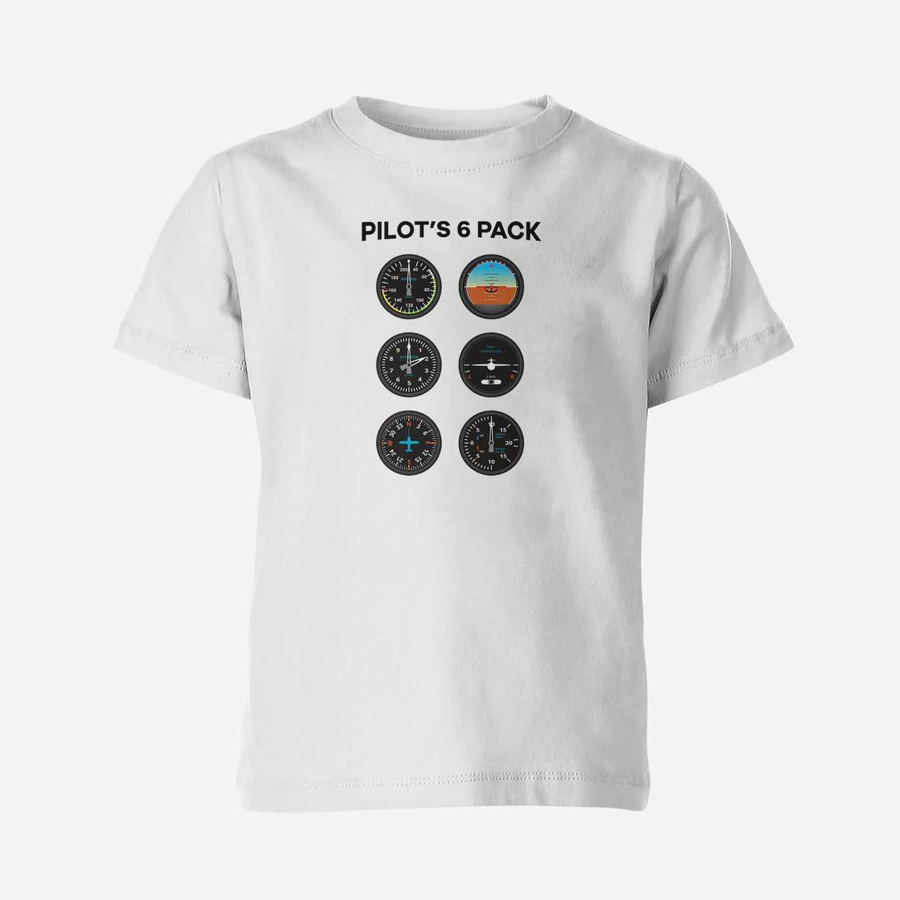 Pilot's 6 Pack Designed Children T-Shirts
