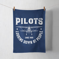 Thumbnail for Pilots Looking Down at People Since 1903 Designed Towels