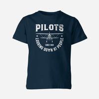 Thumbnail for Pilots Looking Down at People Since 1903 Designed Children T-Shirts