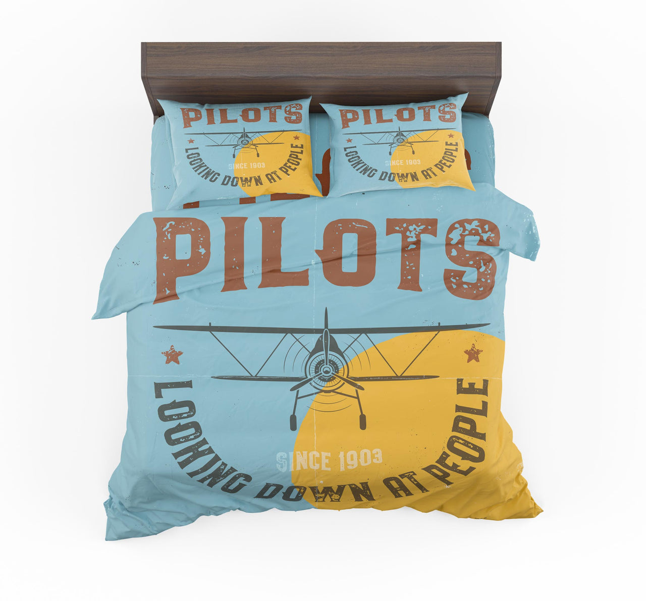 Pilots Looking Down at People Since 1903 Designed Bedding Sets
