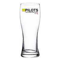 Thumbnail for Pilots They Know How To Drink Designed Pilsner Beer Glasses