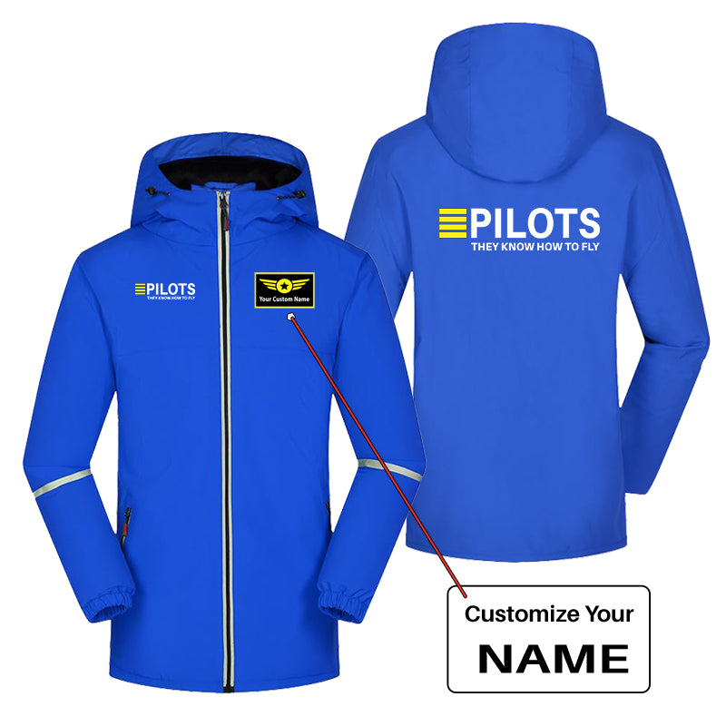 Pilots They Know How To Fly Designed Rain Coats & Jackets