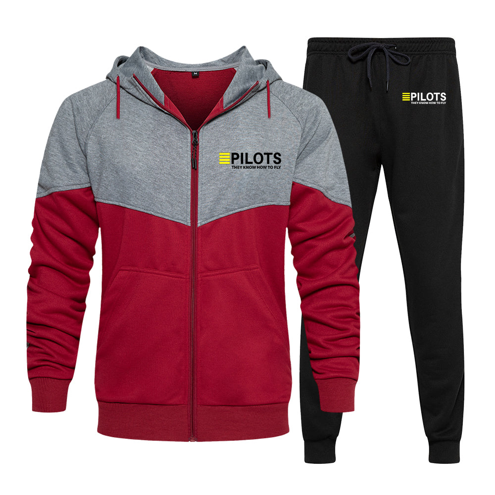 Pilots They Know How To Fly Designed Colourful Z. Hoodies & Sweatpants