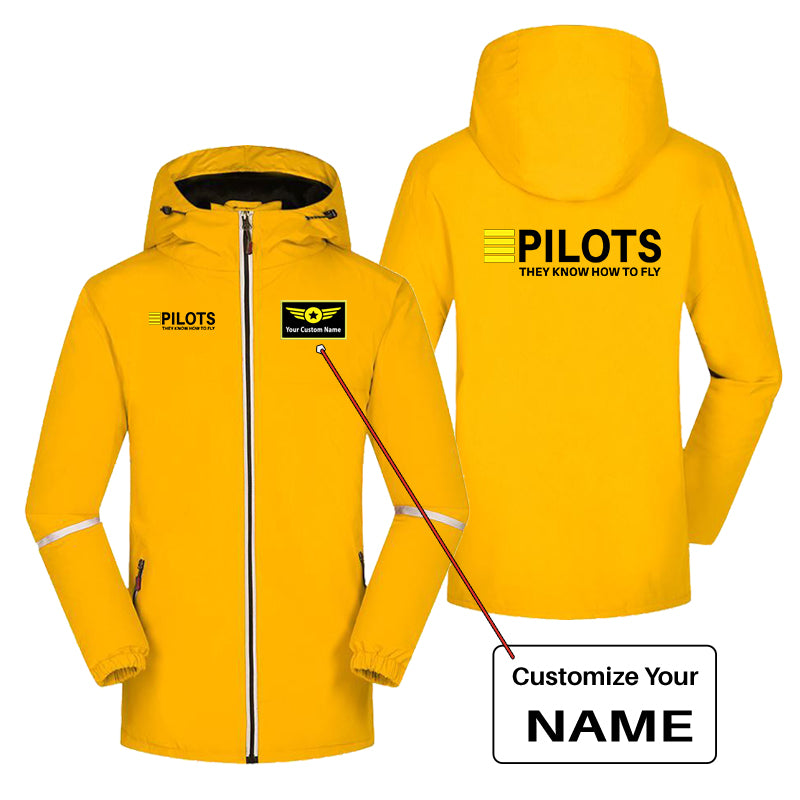 Pilots They Know How To Fly Designed Rain Coats & Jackets