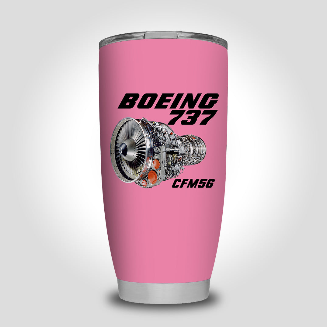 Boeing 737 Engine & CFM56 Designed Tumbler Travel Mugs