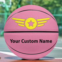 Thumbnail for Custom Name (Badge 4) Designed Basketball