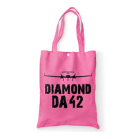 Thumbnail for Diamond DA42 & Plane Designed Tote Bags