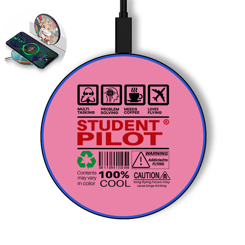 Student Pilot Label Designed Wireless Chargers