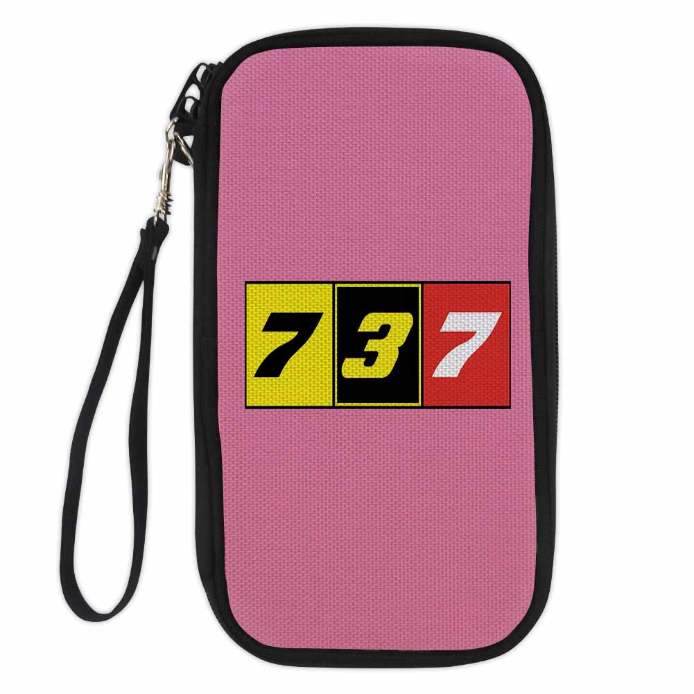 Flat Colourful 737 Designed Travel Cases & Wallets