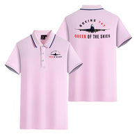 Thumbnail for Boeing 747 Queen of the Skies Designed Stylish Polo T-Shirts (Double-Side)