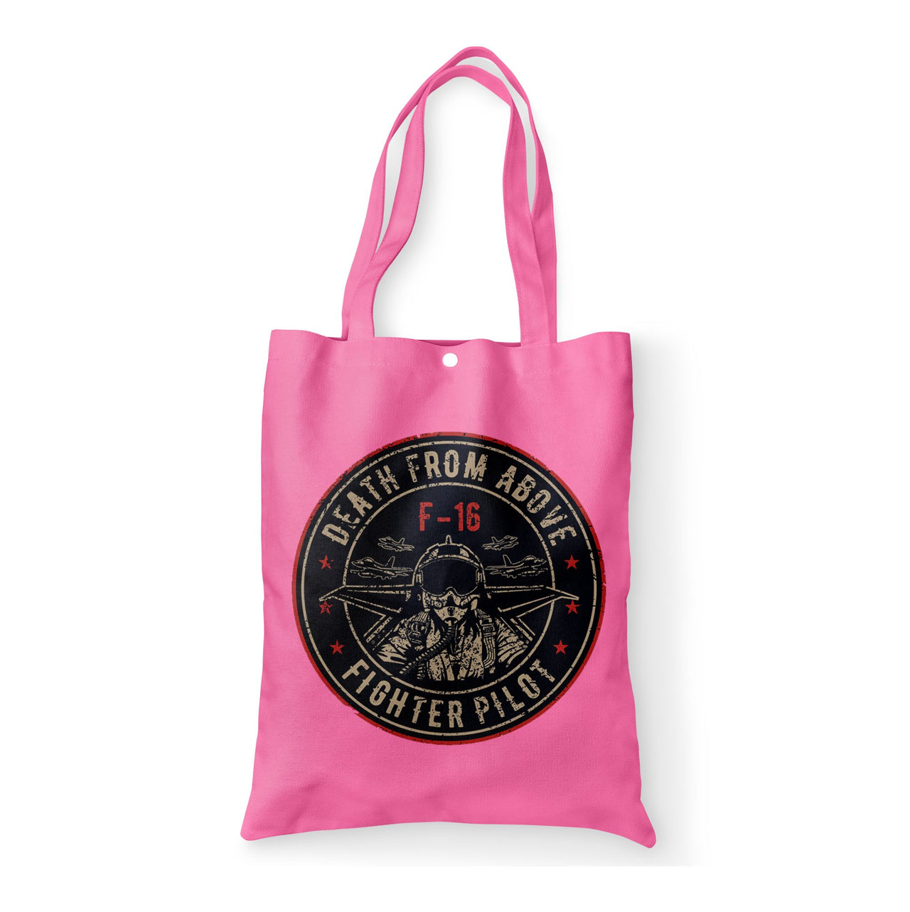 Fighting Falcon F16 - Death From Above Designed Tote Bags