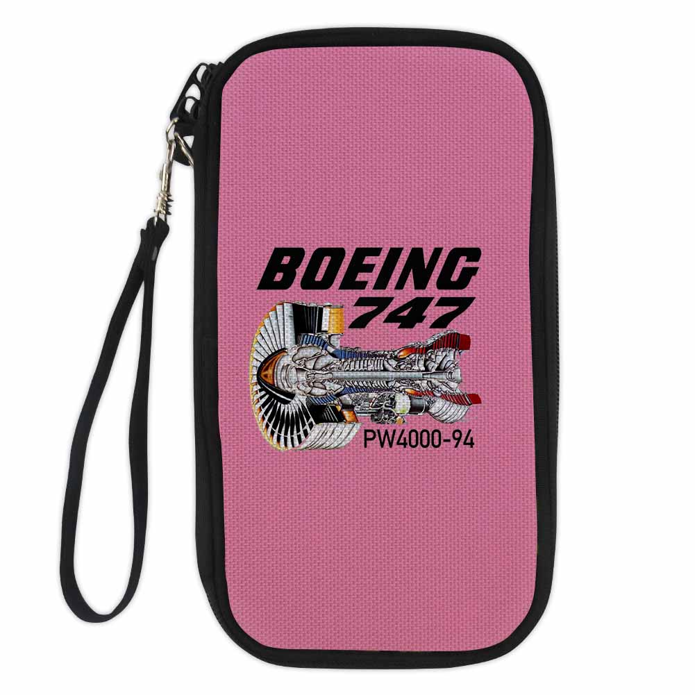 Boeing 747 & PW4000-94 Engine Designed Travel Cases & Wallets